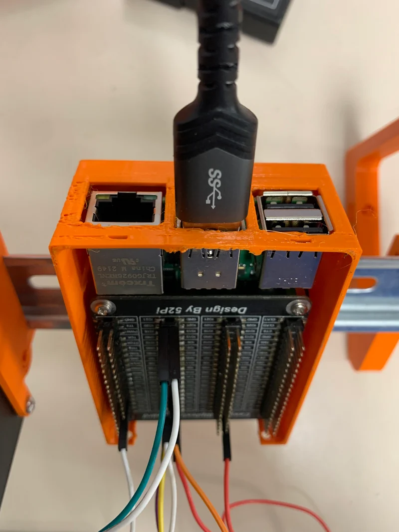 Support de rail DIN pour Raspberry Pi 4B