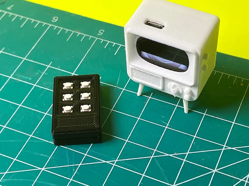 Cache de télécommande pour Tiny Circuits TinyTV Kit