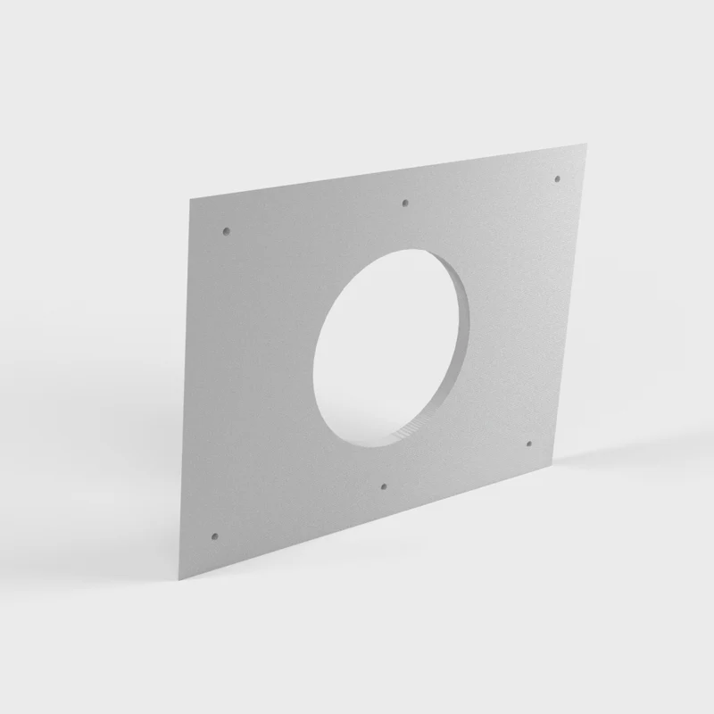 Plaque de montage radio ronde pour bateau – Cache-trou