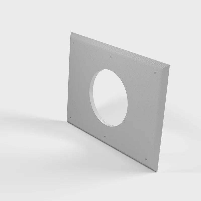 Plaque de montage radio ronde pour bateau – Cache-trou