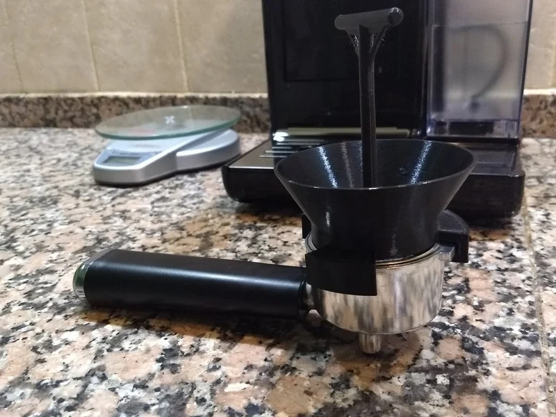 Entonnoir de Portafiltre Espresso avec Fonction de Distribution