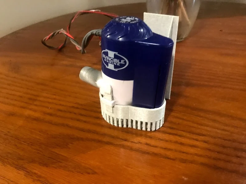 Filtre de pompe de cale 800 GPH pour Invincible Marine avec support latéral en option