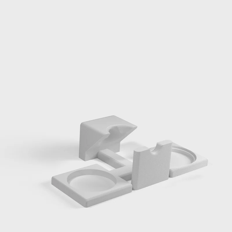 Support de fusée pour porte-filtre, niveleur et tamper