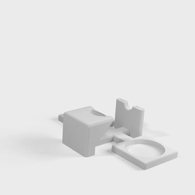 Support de fusée pour porte-filtre, niveleur et tamper