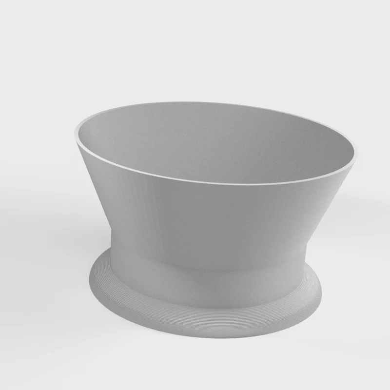 Entonnoir à mouture d'espresso avec un rebord rond