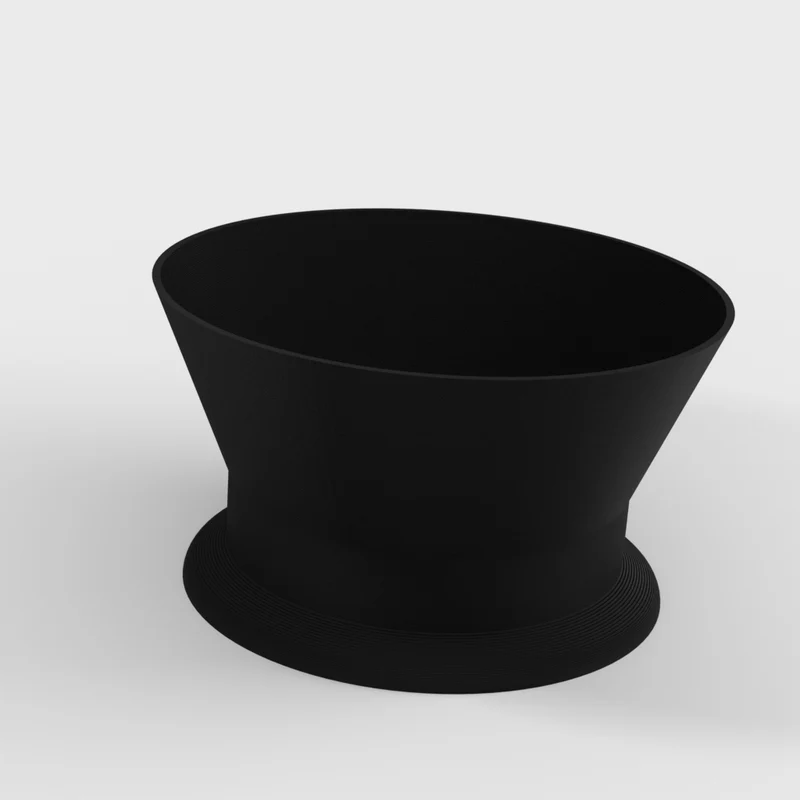Entonnoir à mouture d'espresso avec un rebord rond