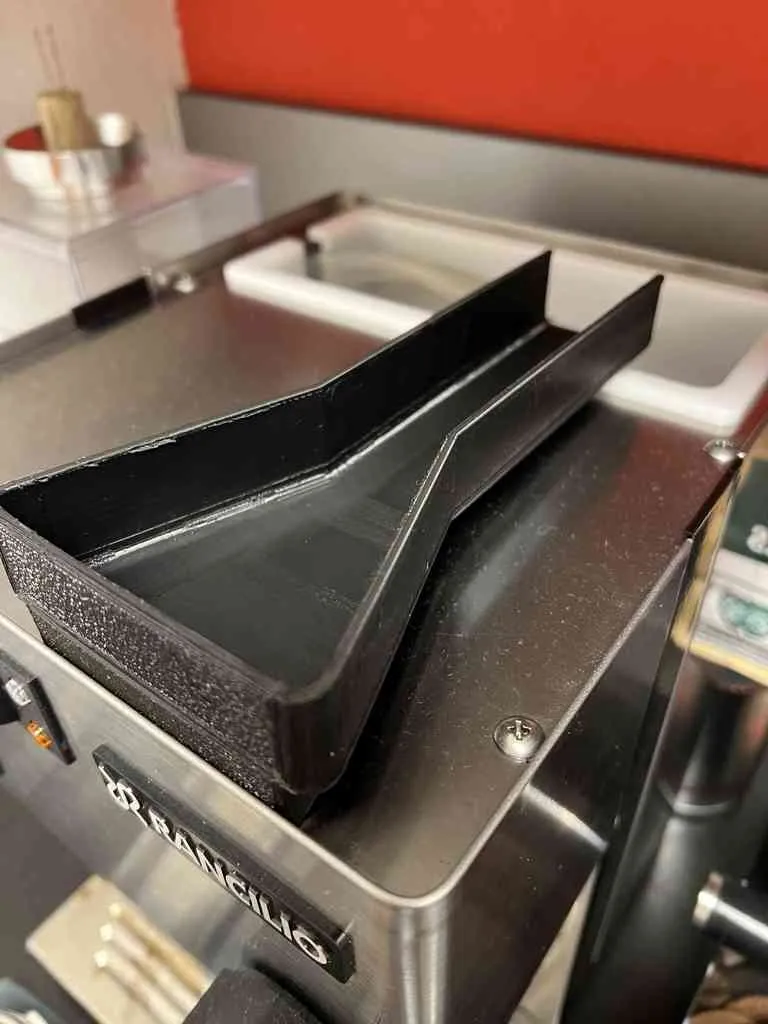 Goulotte à expresso allongée pour Rancilio Silvia - Flux optimisé (190x38mm)