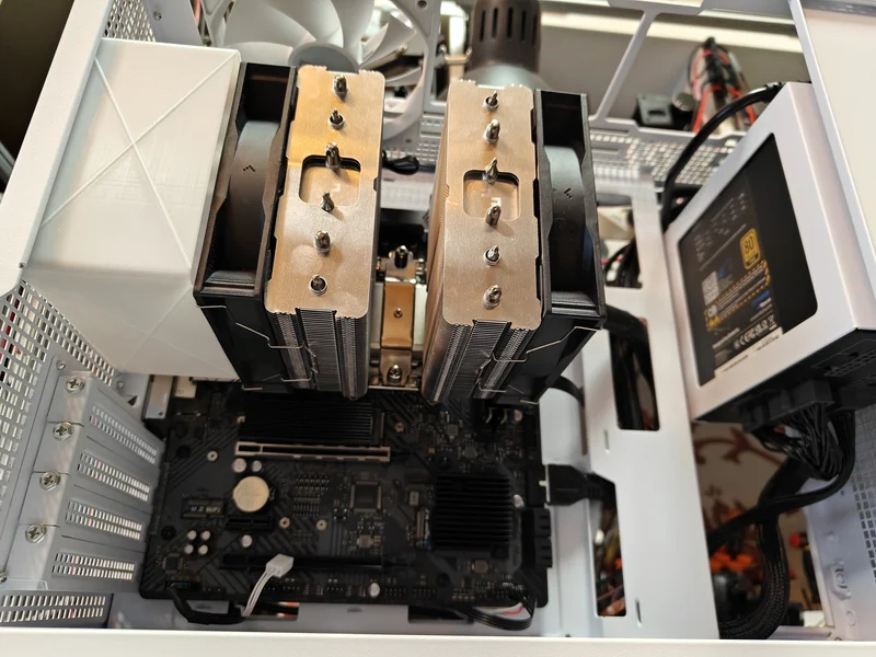 Tunnel de ventilateur de refroidissement pour CPU de PC - Pour ventilateur de 12 cm, hauteur de 6,5 cm