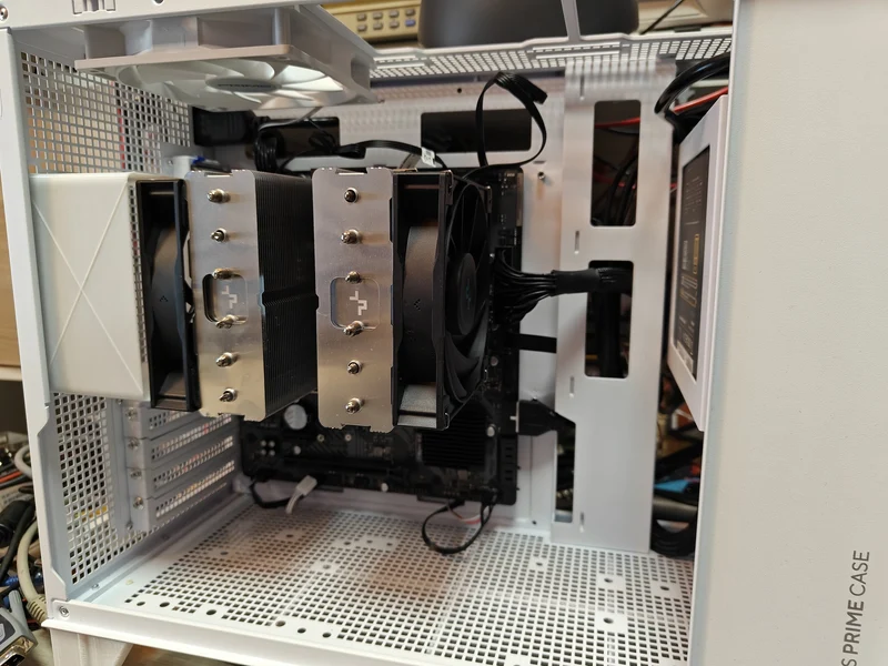 Tunnel de ventilateur de refroidissement pour CPU de PC - Pour ventilateur de 12 cm, hauteur de 6,5 cm