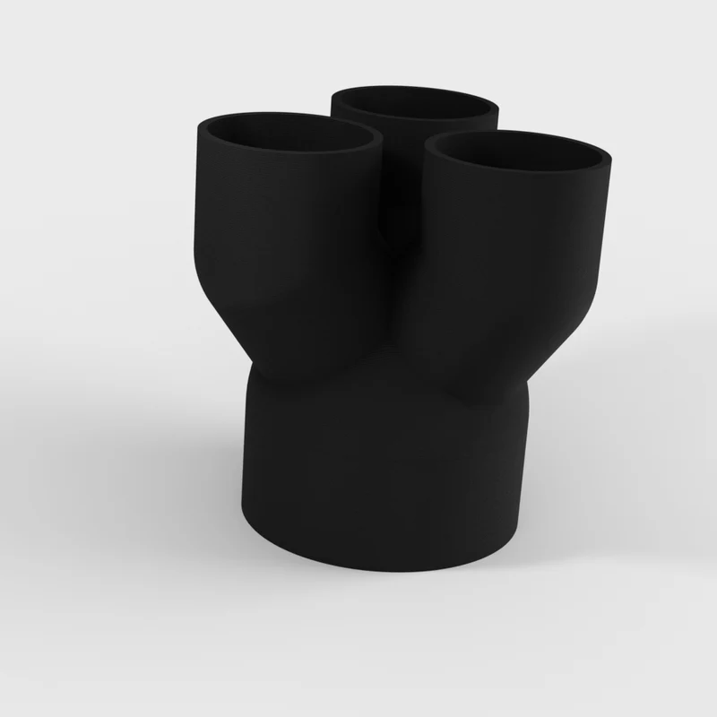 Adaptateur PVC efficace de 4 à 2 pouces pour dépoussiérage