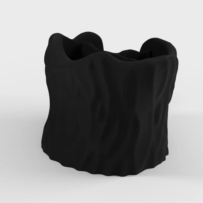Porte-couverts en forme de souche d'arbre