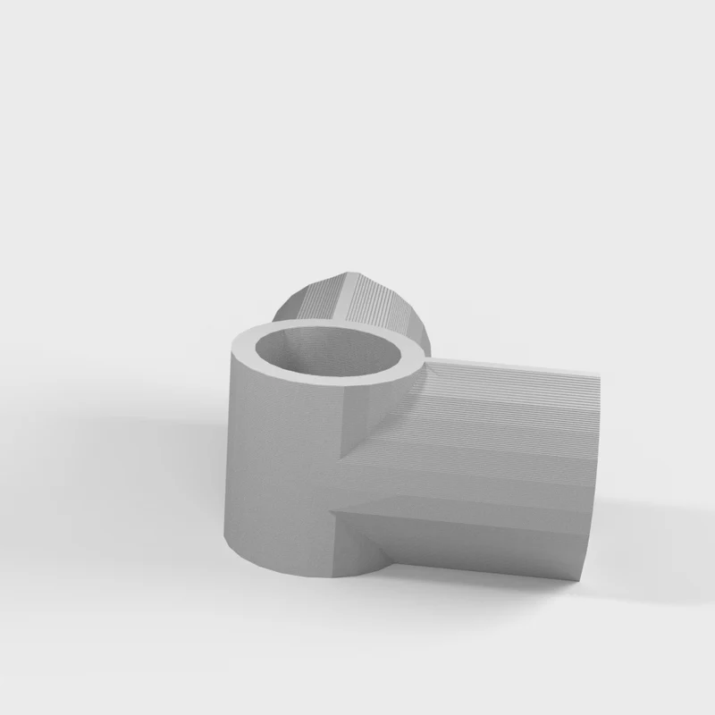 Raccord d'angle à 3 voies pour tuyau en PVC de 1/2 pouce