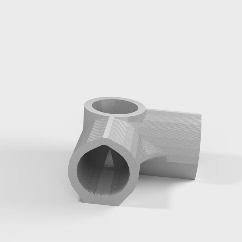 Raccord d'angle à 3 voies pour tuyau en PVC de 1/2 pouce