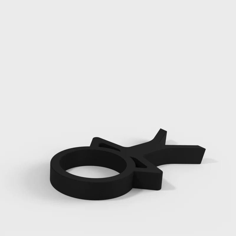 Porte-bouteille de vin décoratif au design masculin