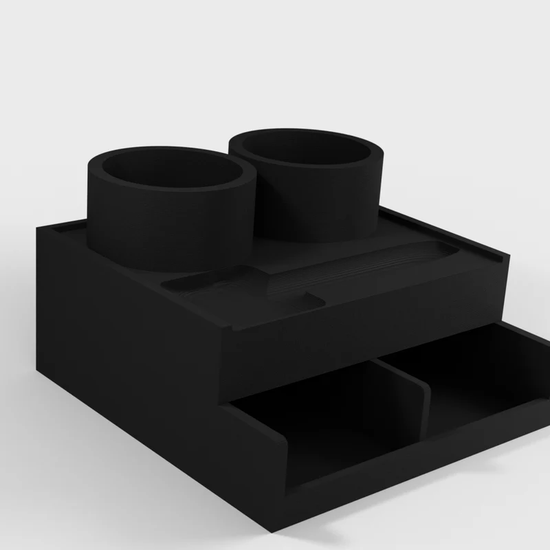 Organisateur d'angle de baignoire - Rangement de salle de bain intelligent