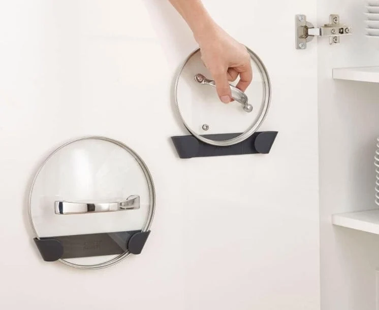 Organisateur de porte d'armoire pour couvercles de casseroles