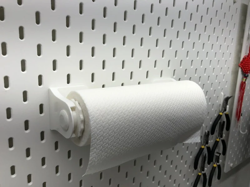 Support à serviettes en papier GRAB and GO pour mur et IKEA Skådis