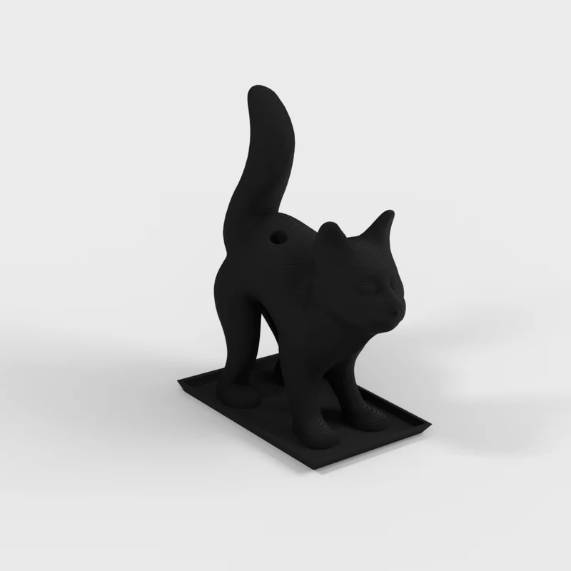 Porte-encens et bâtonnets de parfum en forme de chat pour Halloween
