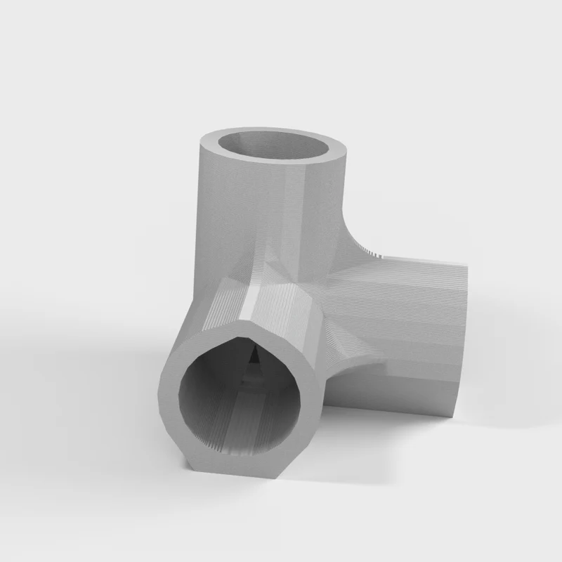 Coude à 4 voies, raccord de tuyau en PVC de 1/2 pouce