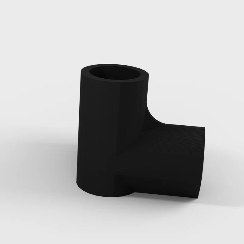 Coude à 4 voies, raccord de tuyau en PVC de 1/2 pouce