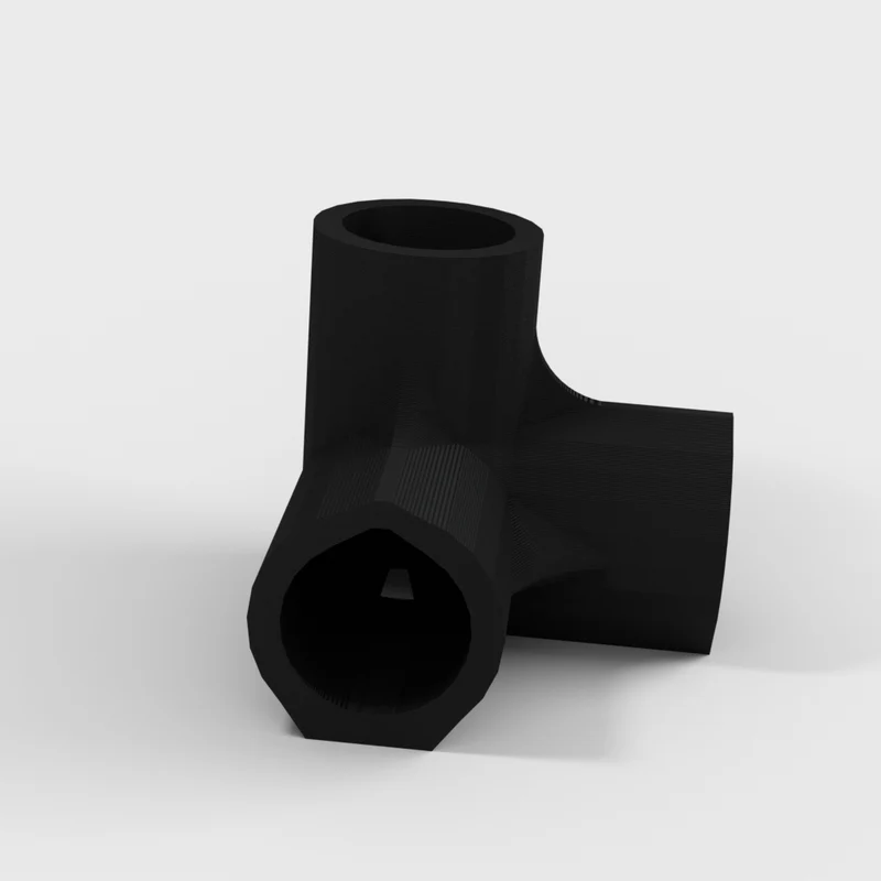 Coude à 4 voies, raccord de tuyau en PVC de 1/2 pouce