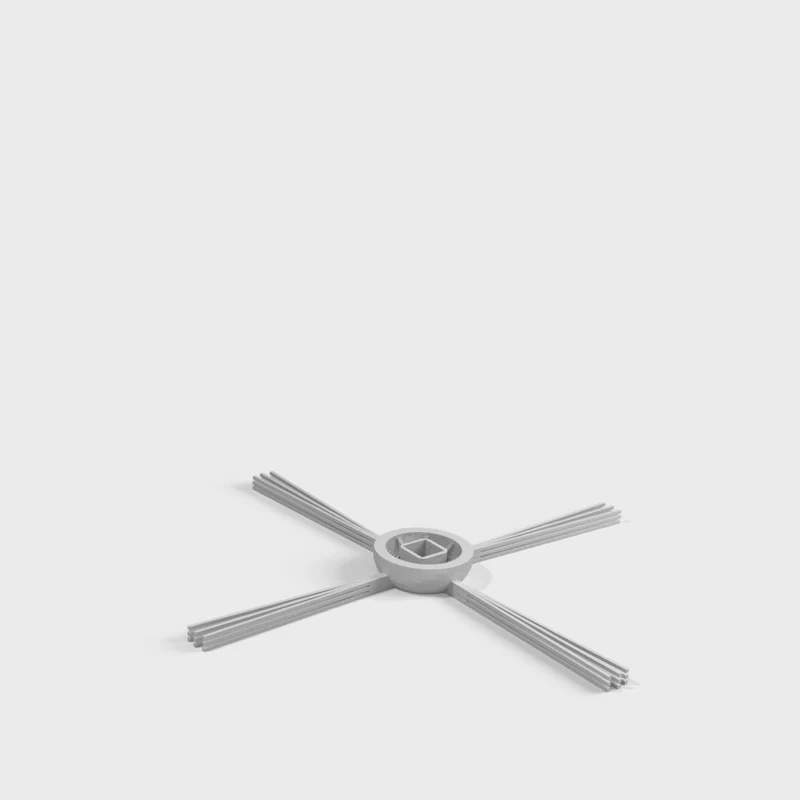 Brosse latérale pour aspirateur robot avec brosses plus longues et ajustement optimal