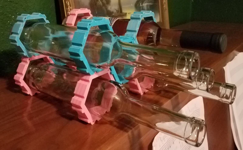 Casier à vin modulaire pour bouteilles de 375 ml