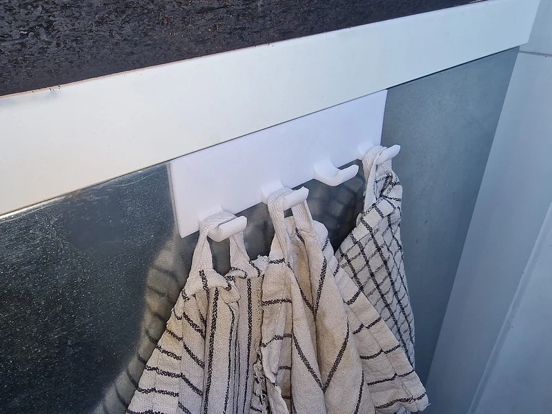 Crochet de serviette solide pour la cuisine et la salle de bain – Sans perçage