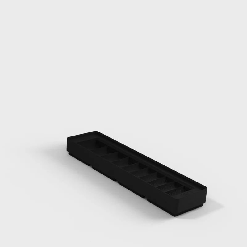 Support de douille 1/4" Gridfinity 1x4 pour jeu SAE/métrique