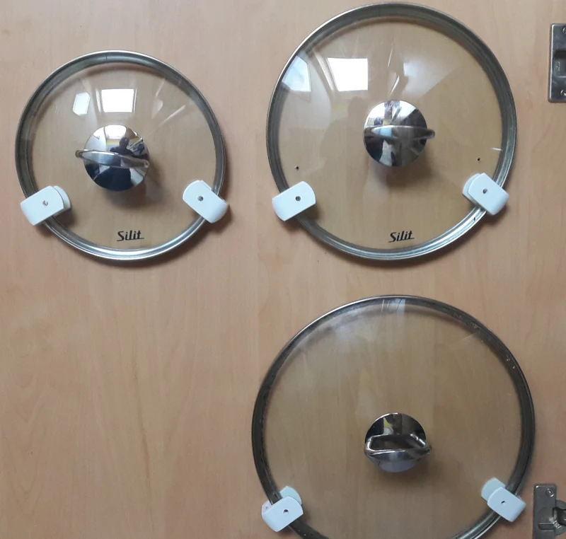 Support de couvercle pratique pour couvercles de casseroles dans l'armoire de cuisine