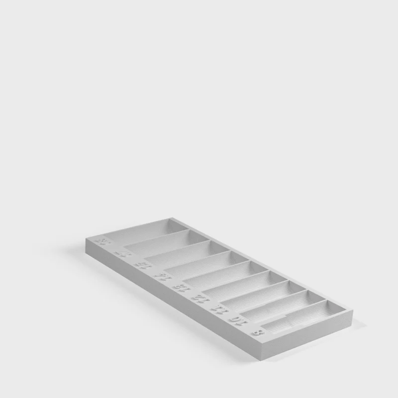 Organisateur de douilles pour 8 douilles profondes