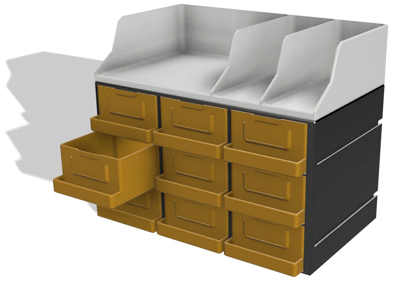 Meuble à tiroirs - Organisateur d'atelier modulaire