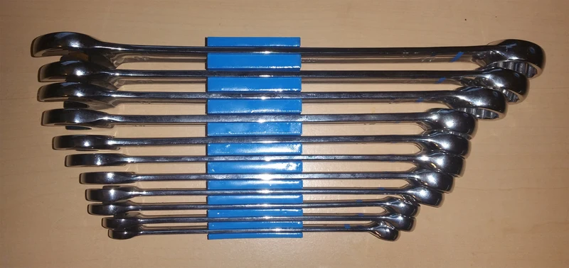 Organisateur de clés métriques pour 11 pièces