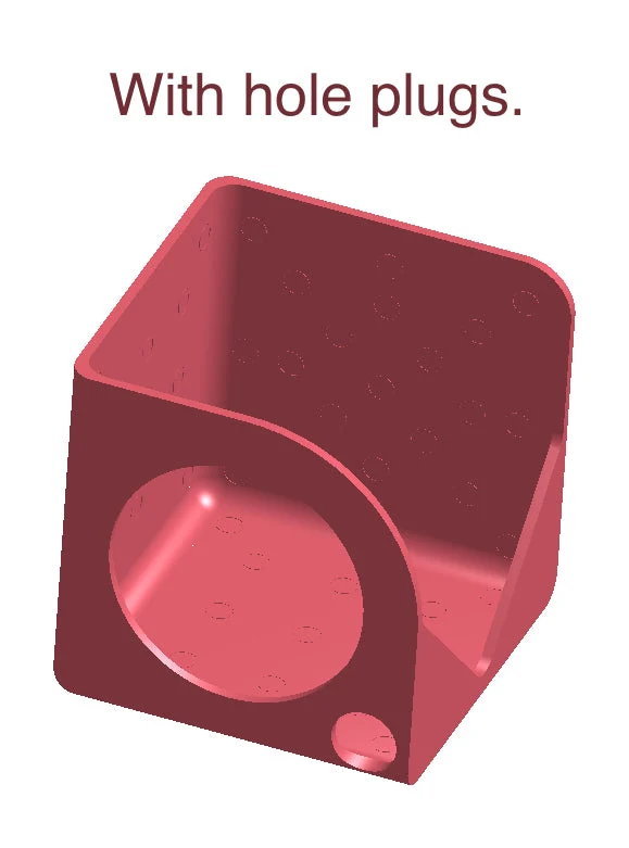 Petit support de haut-parleur avec montage flexible sur 4 côtés