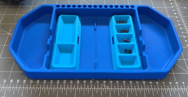 Organisateur empilable pour petites vis et pièces - Compatible avec le plateau Harbor Freight