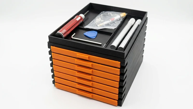 Tiroirs de rangement modulaires pour petits outils