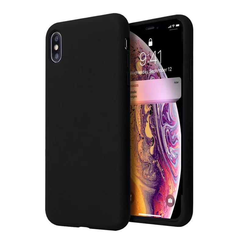 Liquid Phone Case - Noir - Apple iPhone XR