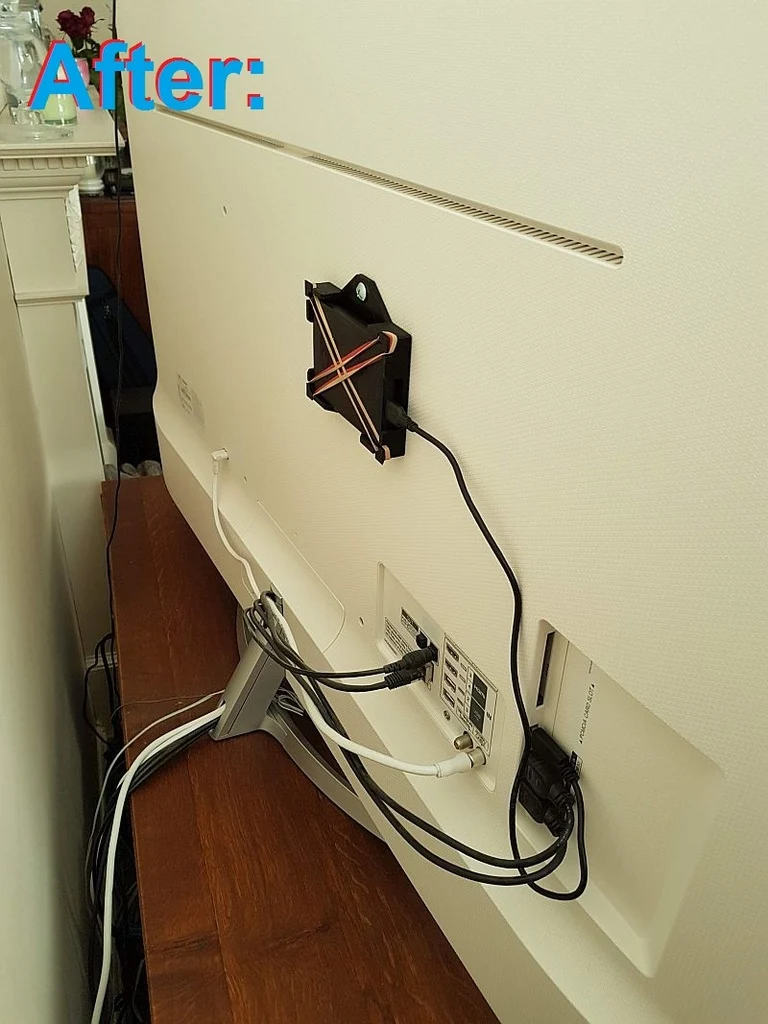 Support de disque dur pour TV avec support VESA