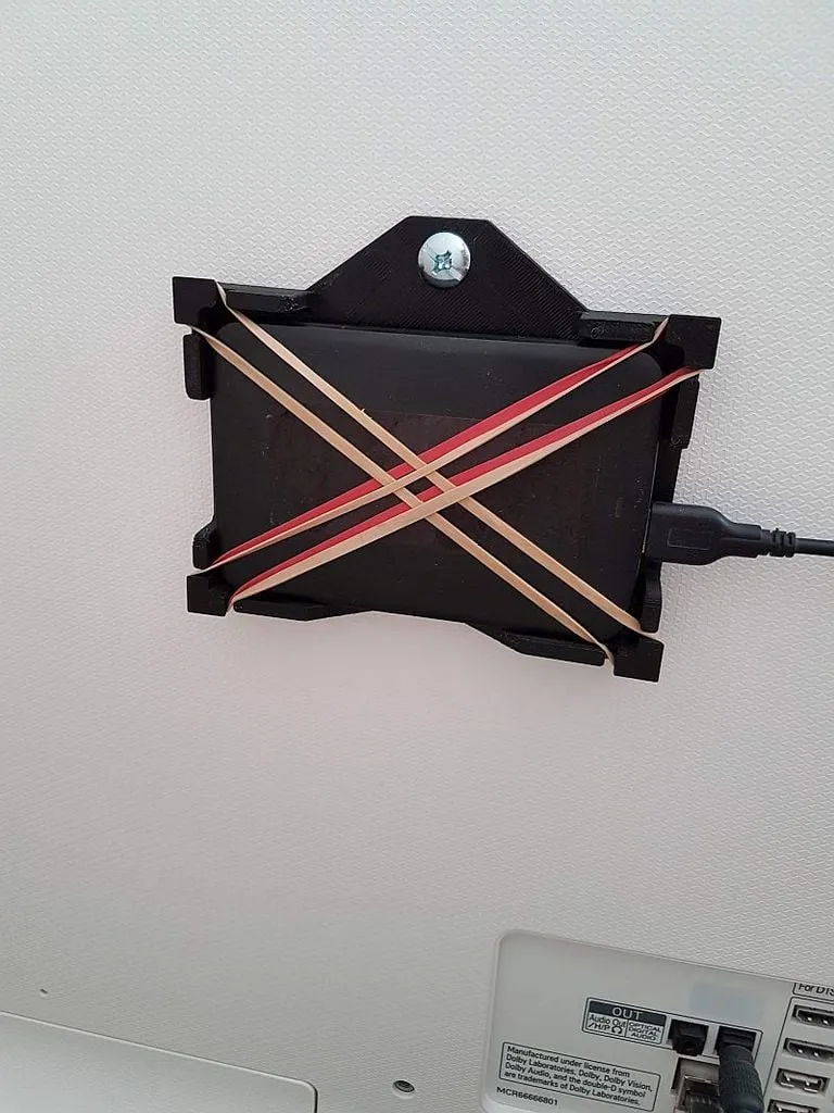Support de disque dur pour TV avec support VESA