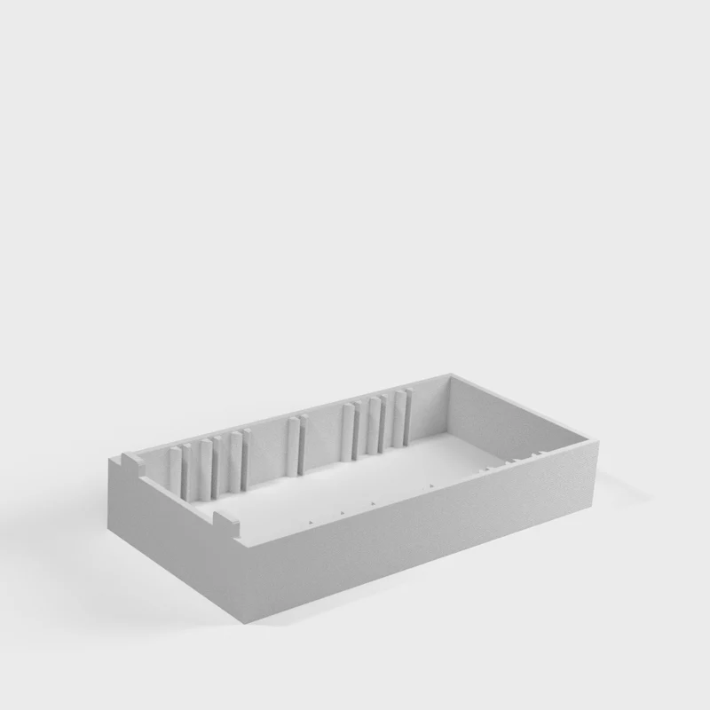 Petite boîte de rangement pour petites pièces (1" x 3" x 6")