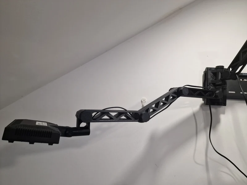 Support mural réglable avec bras pour éclairage LED et TV