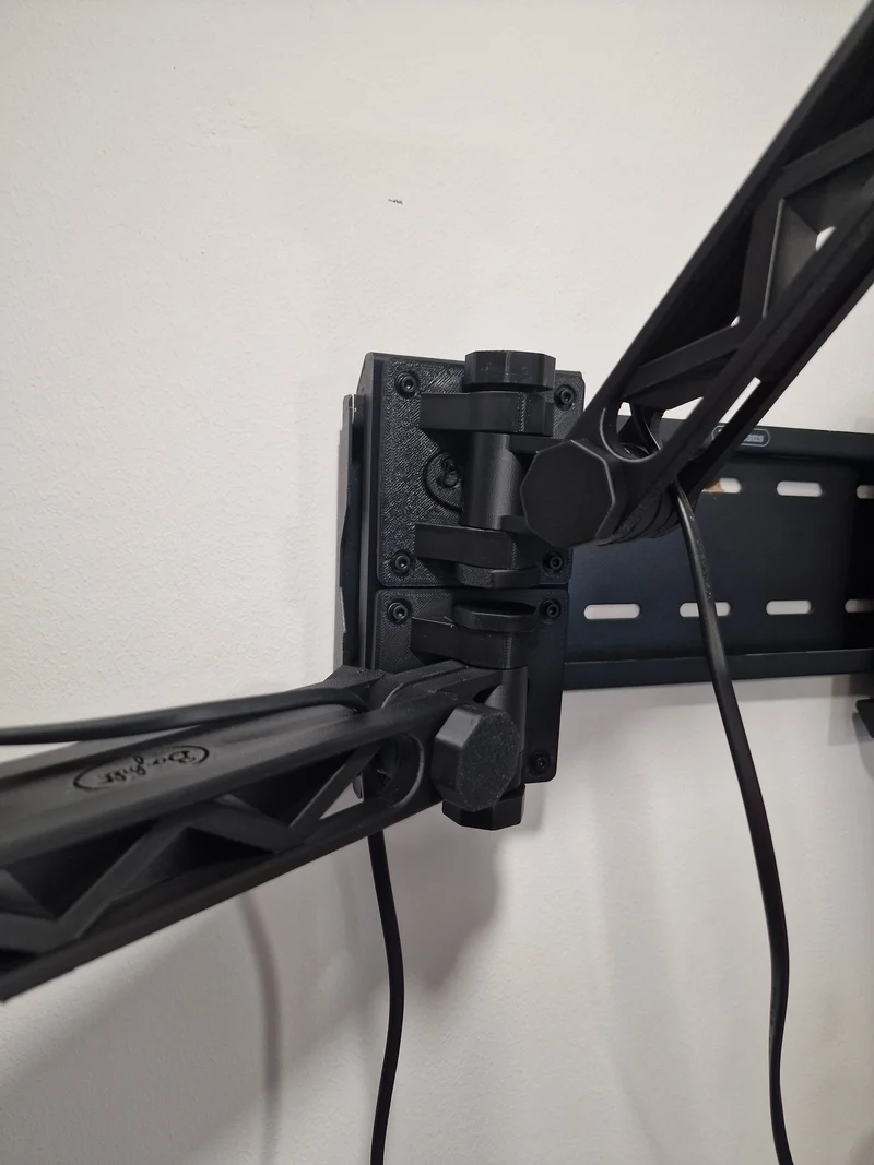 Support mural réglable avec bras pour éclairage LED et TV
