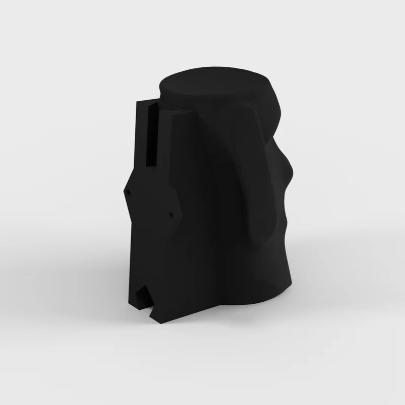 Support mural pour casque Moai Île de Pâques avec trous de vis