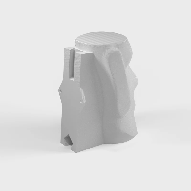 Support mural pour casque Moai Île de Pâques avec trous de vis