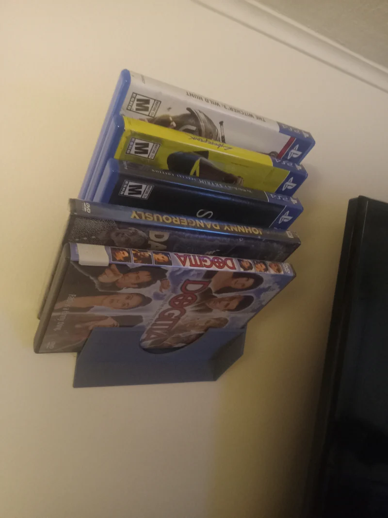 Étagère modulaire murale pour DVD et jeux