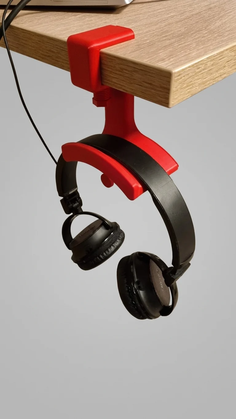 Support de casque pour bureau avec crochet supplémentaire