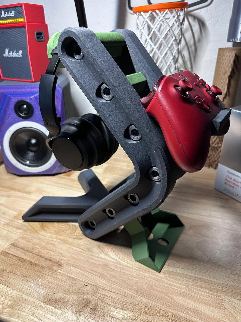 Support de casque industriel avec support de contrôleur - Organisation fonctionnelle et élégante