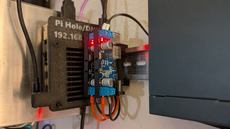 Support de rail DIN pour convertisseur Buck USB 5V