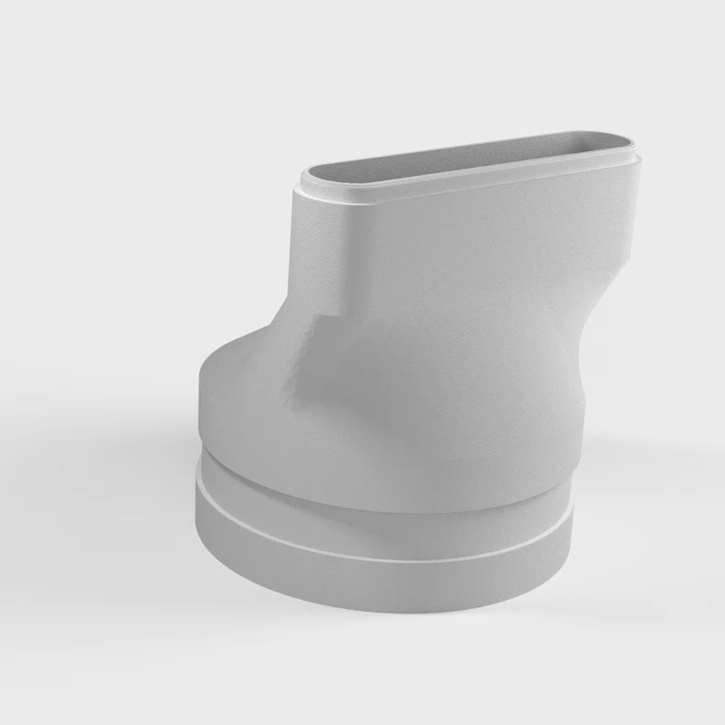 Adaptateur d'extraction de 125 mm pour fenêtre oscillo-battante