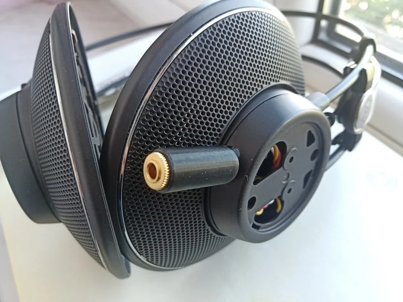 Support pour câble jack 3,5 mm amovible pour casque AKG K612